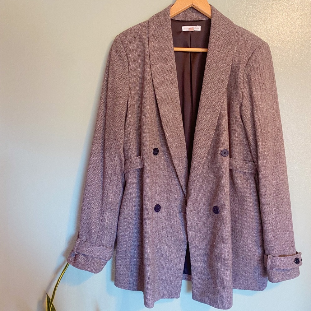 Backyard Roses “greige” blazer